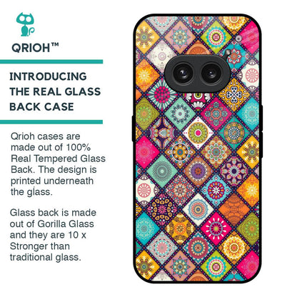 Multicolor Mandala Glass Case for Nothing Phone 2a Plus
