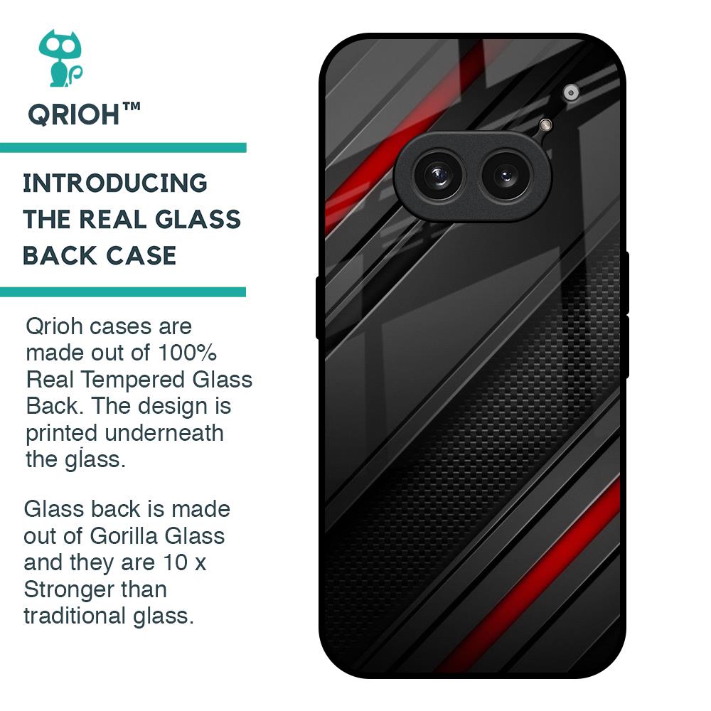 Modern Abstract Glass Case for Nothing Phone 2a Plus