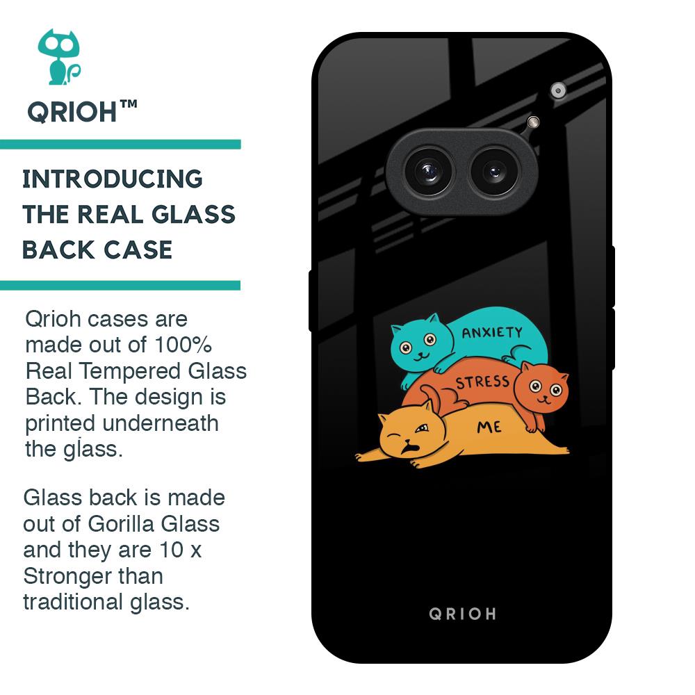 Anxiety Stress Glass Case for Nothing Phone 2a Plus