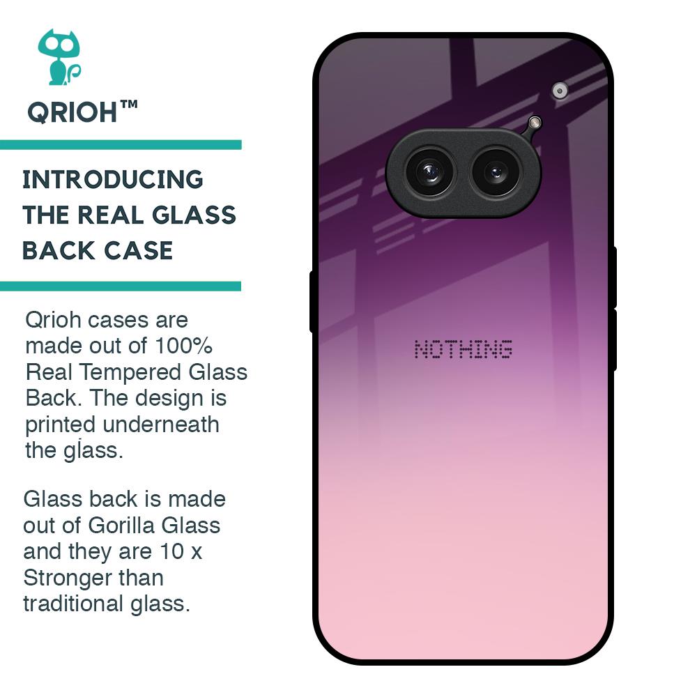 Purple Gradient Glass case for Nothing Phone 2a Plus