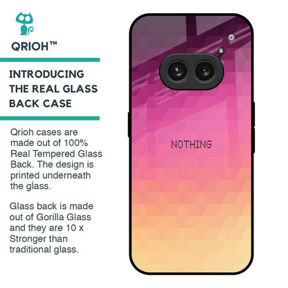 Geometric Pink Diamond Glass Case for Nothing Phone 2a Plus