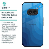 Blue Wave Abstract Glass Case for Nothing Phone 2a Plus