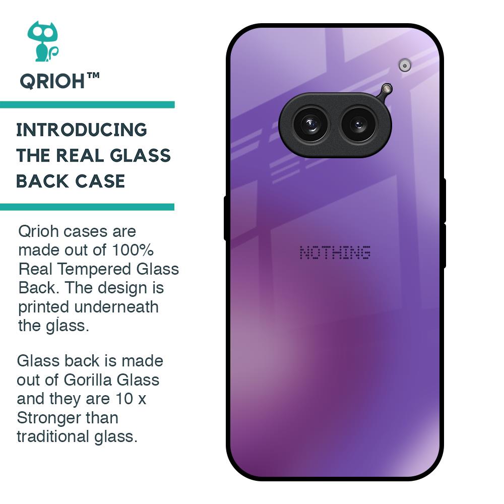 Ultraviolet Gradient Glass Case for Nothing Phone 2a Plus