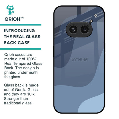 Navy Blue Ombre Glass Case for Nothing Phone 2a Plus