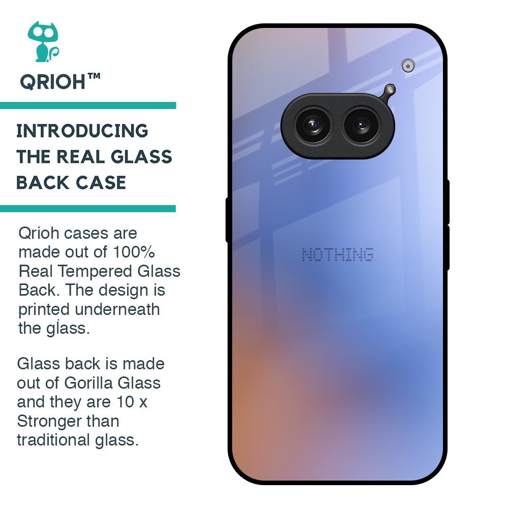 Blue Aura Glass Case for Nothing Phone 2a Plus
