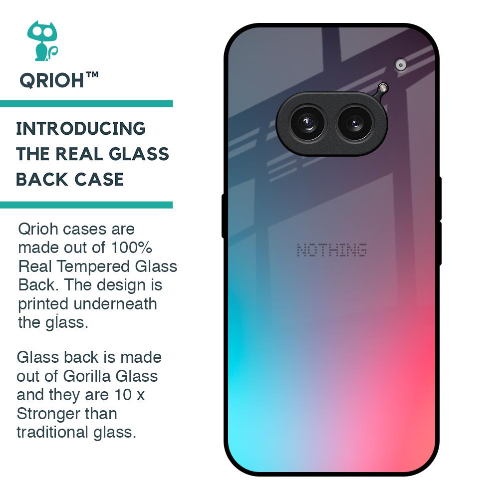Rainbow Laser Glass Case for Nothing Phone 2a Plus
