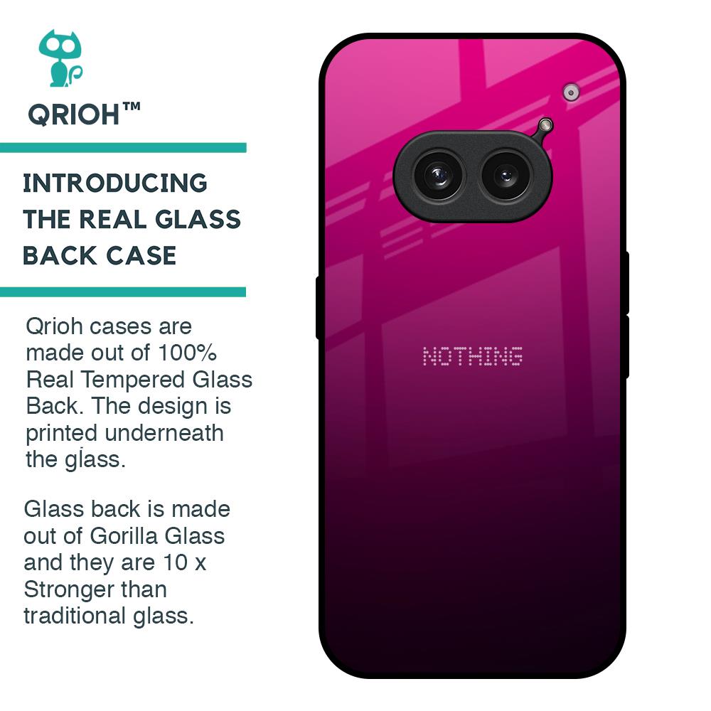 Purple Ombre Pattern Glass Case for Nothing Phone 2a Plus