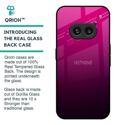 Purple Ombre Pattern Glass Case for Nothing Phone 2a Plus