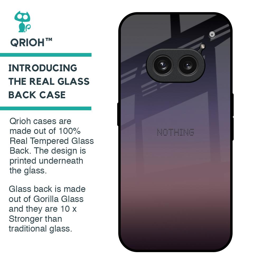 Grey Ombre Glass Case for Nothing Phone 2a Plus