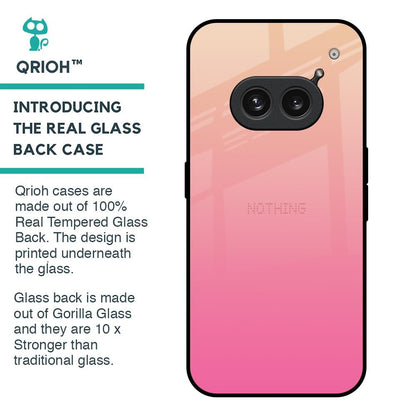 Pastel Pink Gradient Glass Case For Nothing Phone 2a Plus