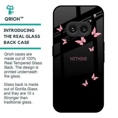 Fly Butterfly Glass Case for Nothing Phone 2a Plus