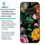 Flowers & Butterfly Glass Case for Nothing Phone 2a Plus