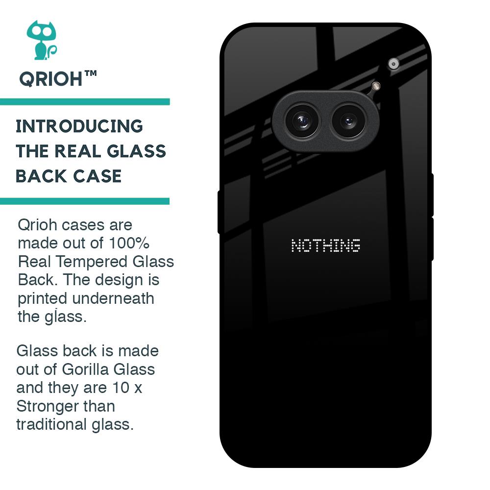 Jet Black Glass Case for Nothing Phone 2a Plus