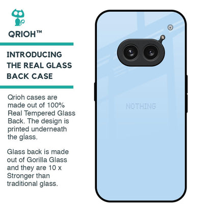 Pastel Sky Blue Glass Case for Nothing Phone 2a Plus