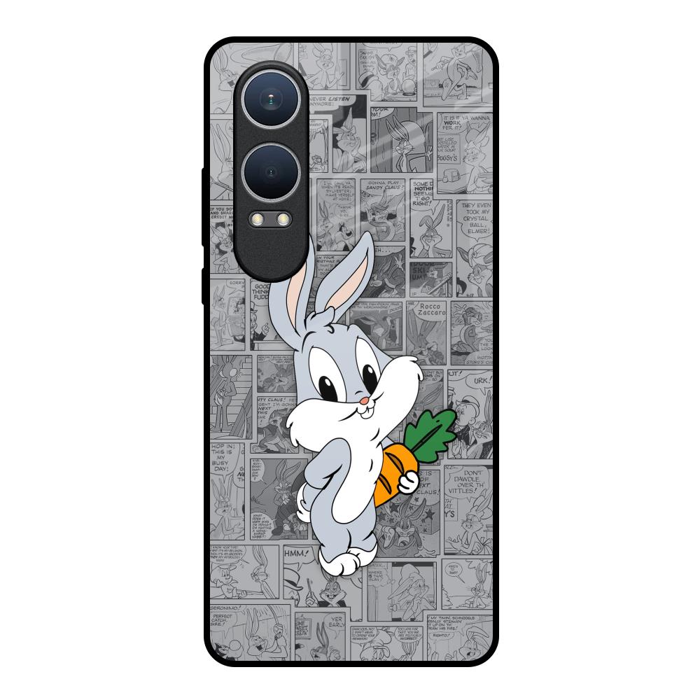 Cute Baby Bunny OnePlus Nord CE4 Lite 5G Glass Back Cover Online