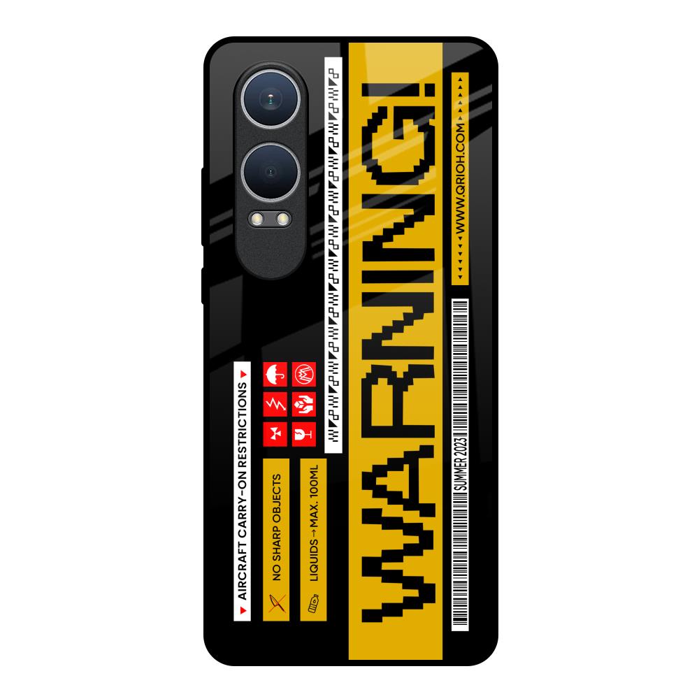 Aircraft Warning OnePlus Nord CE4 Lite 5G Glass Back Cover Online