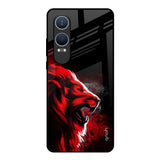 Red Angry Lion OnePlus Nord CE4 Lite 5G Glass Back Cover Online