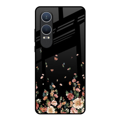 Floating Floral Print OnePlus Nord CE4 Lite 5G Glass Back Cover Online