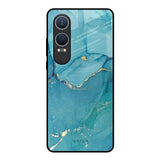 Blue Golden Glitter OnePlus Nord CE4 Lite 5G Glass Back Cover Online