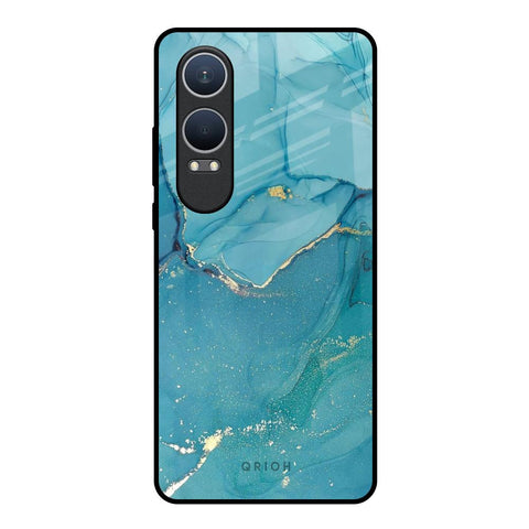 Blue Golden Glitter OnePlus Nord CE4 Lite 5G Glass Back Cover Online