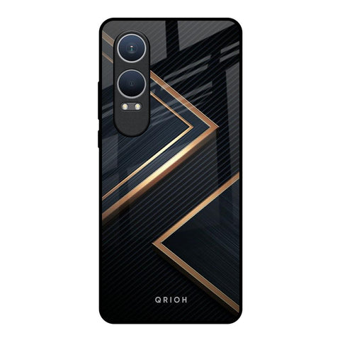 Sleek Golden & Navy OnePlus Nord CE4 Lite 5G Glass Back Cover Online