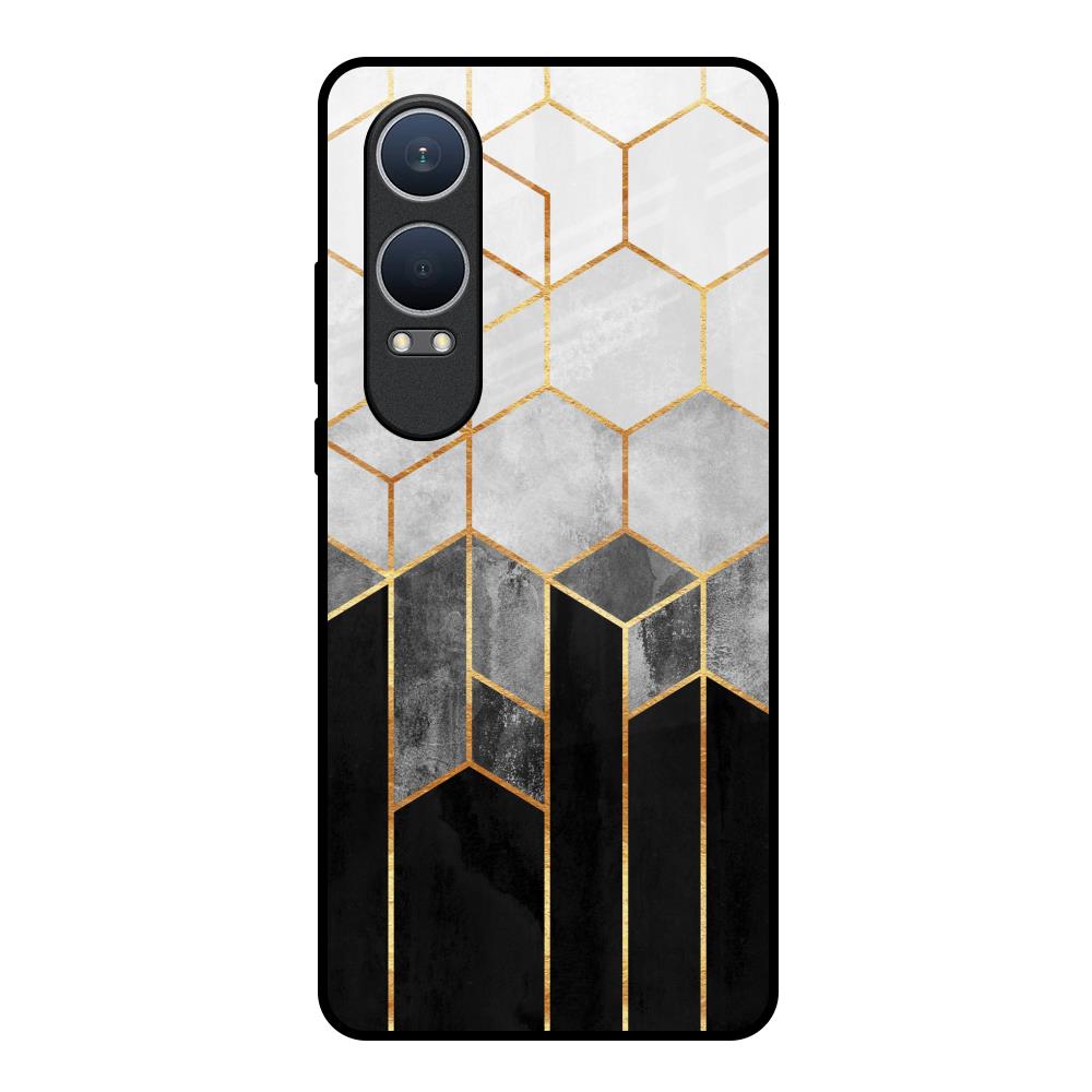 Tricolor Pattern OnePlus Nord CE4 Lite 5G Glass Back Cover Online
