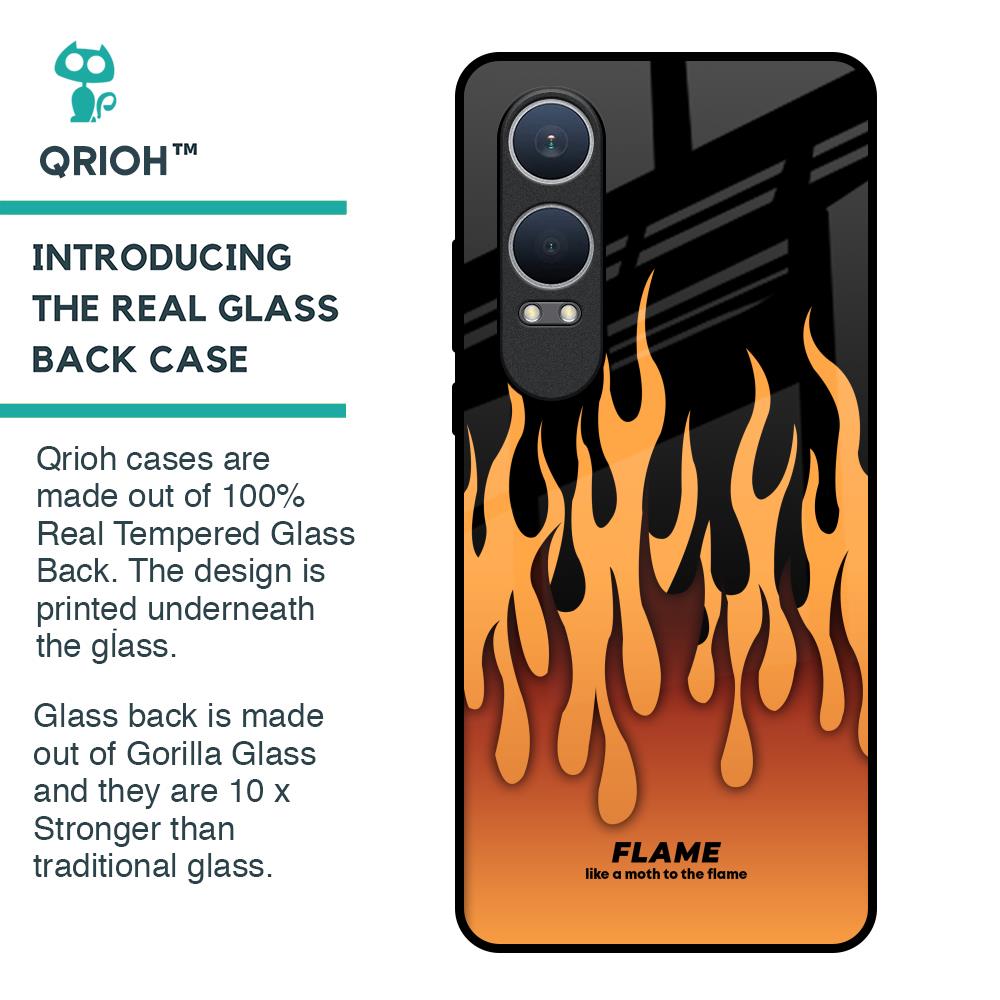 Fire Flame Glass Case for OnePlus Nord CE4 Lite 5G