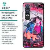 Radha Krishna Art Glass Case for OnePlus Nord CE4 Lite 5G