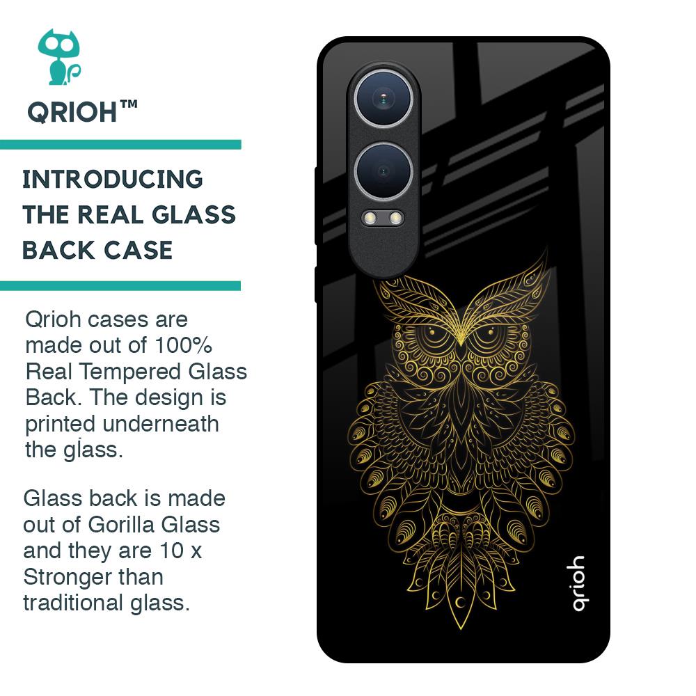 Golden Owl Glass Case for OnePlus Nord CE4 Lite 5G