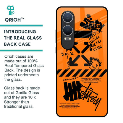 Anti Social Club Glass Case for OnePlus Nord CE4 Lite 5G