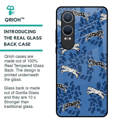 Blue Cheetah Glass Case for OnePlus Nord CE4 Lite 5G