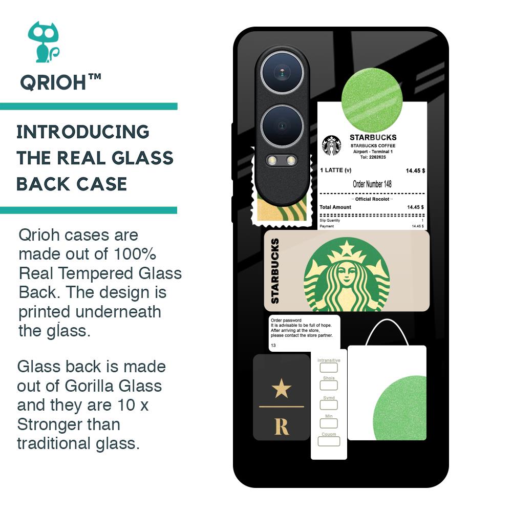 Coffee Latte Glass Case for OnePlus Nord CE4 Lite 5G