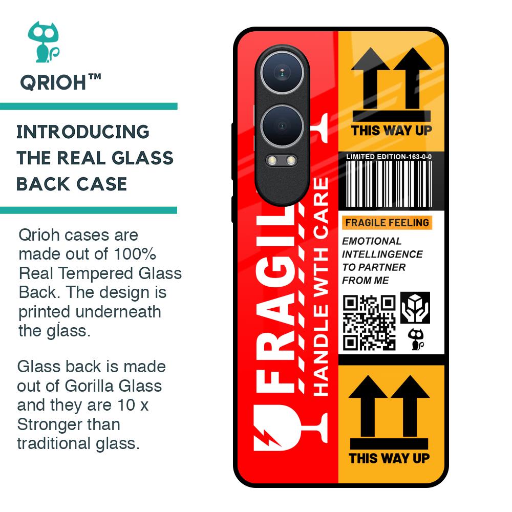 Handle With Care Glass Case for OnePlus Nord CE4 Lite 5G