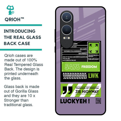 Run & Freedom Glass Case for OnePlus Nord CE4 Lite 5G