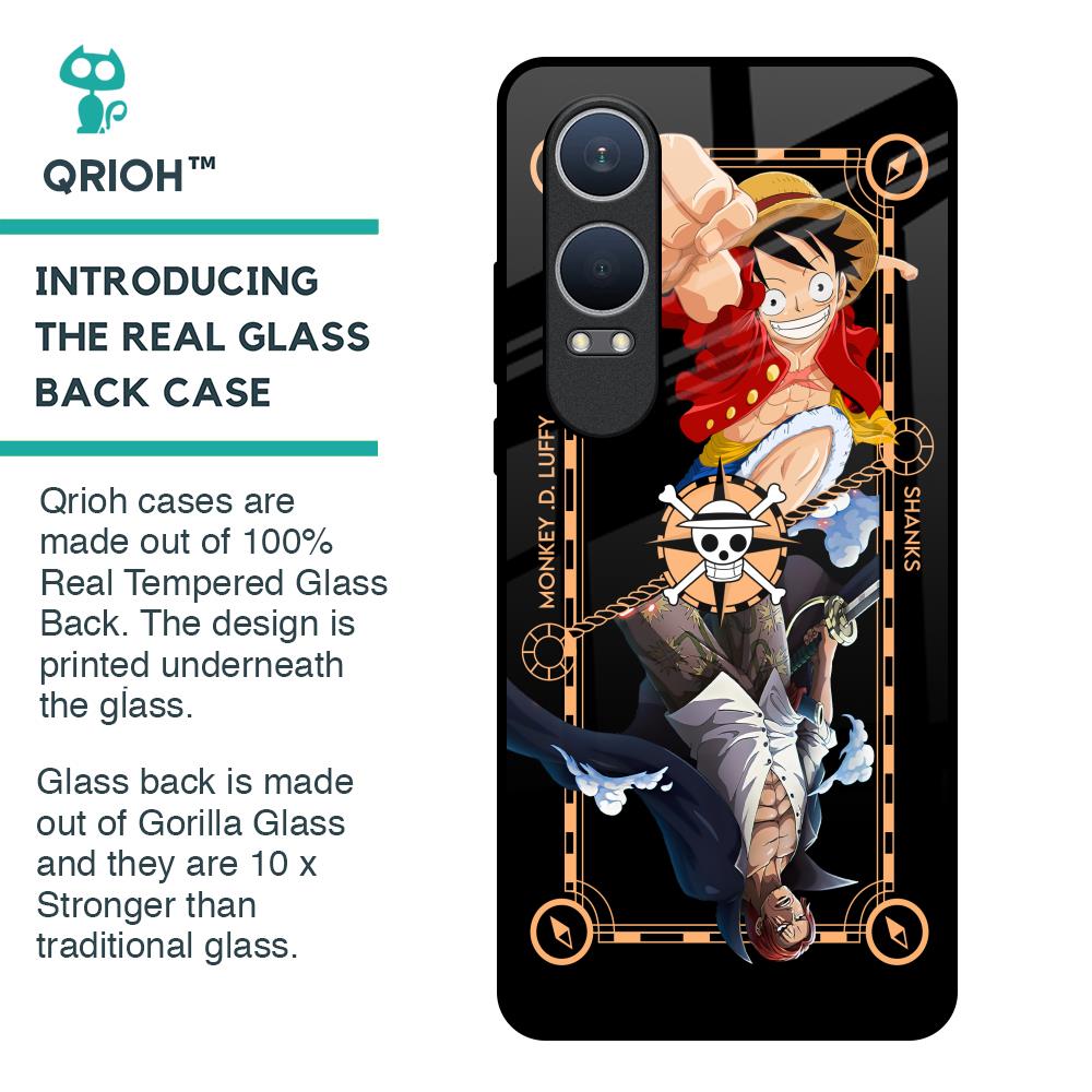 Shanks & Luffy Glass Case for OnePlus Nord CE4 Lite 5G