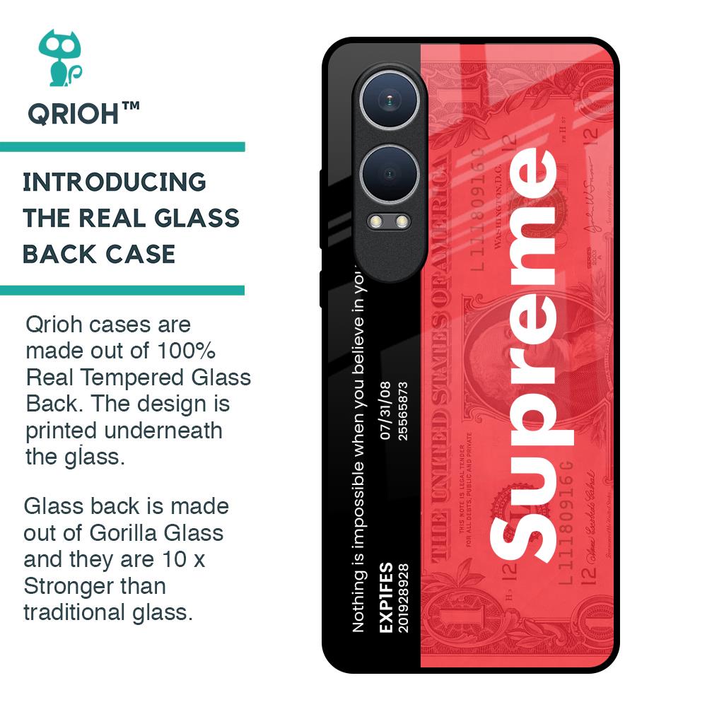 Supreme Ticket Glass Case for OnePlus Nord CE4 Lite 5G