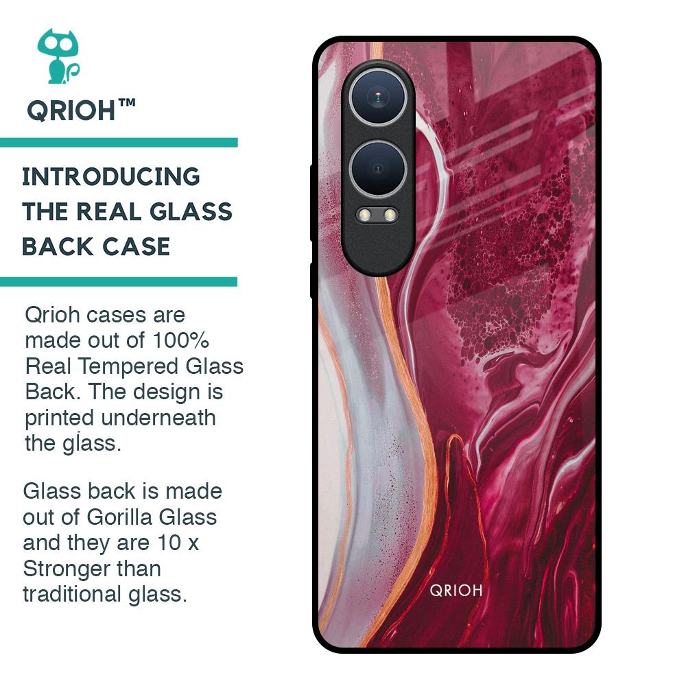 Crimson Ruby Glass Case for OnePlus Nord CE4 Lite 5G