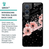 Floral Black Band Glass Case For OnePlus Nord CE4 Lite 5G