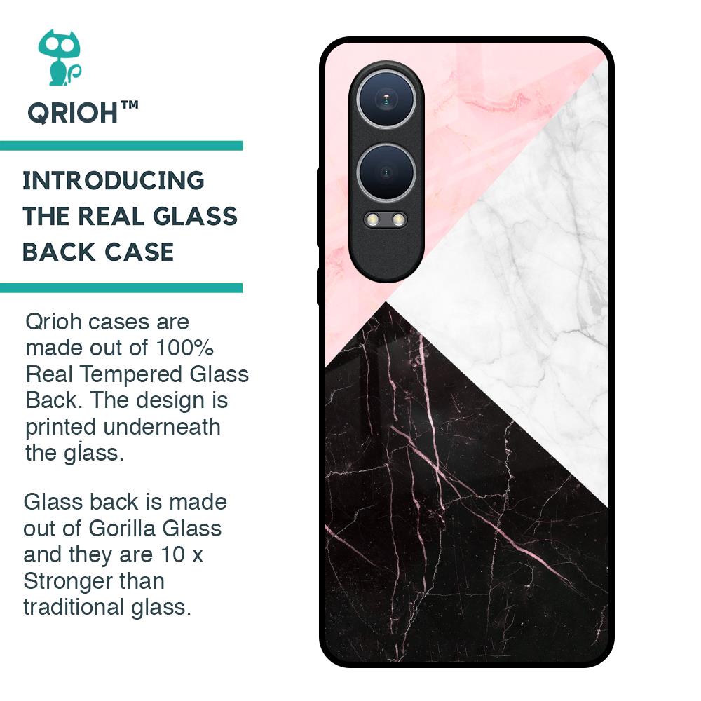 Marble Collage Art Glass Case For OnePlus Nord CE4 Lite 5G