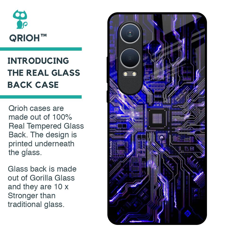 Techno Color Pattern Glass Case For OnePlus Nord CE4 Lite 5G
