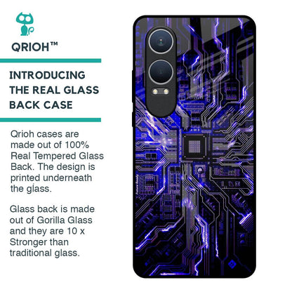 Techno Color Pattern Glass Case For OnePlus Nord CE4 Lite 5G