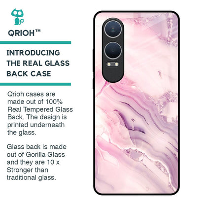 Diamond Pink Gradient Glass Case For OnePlus Nord CE4 Lite 5G