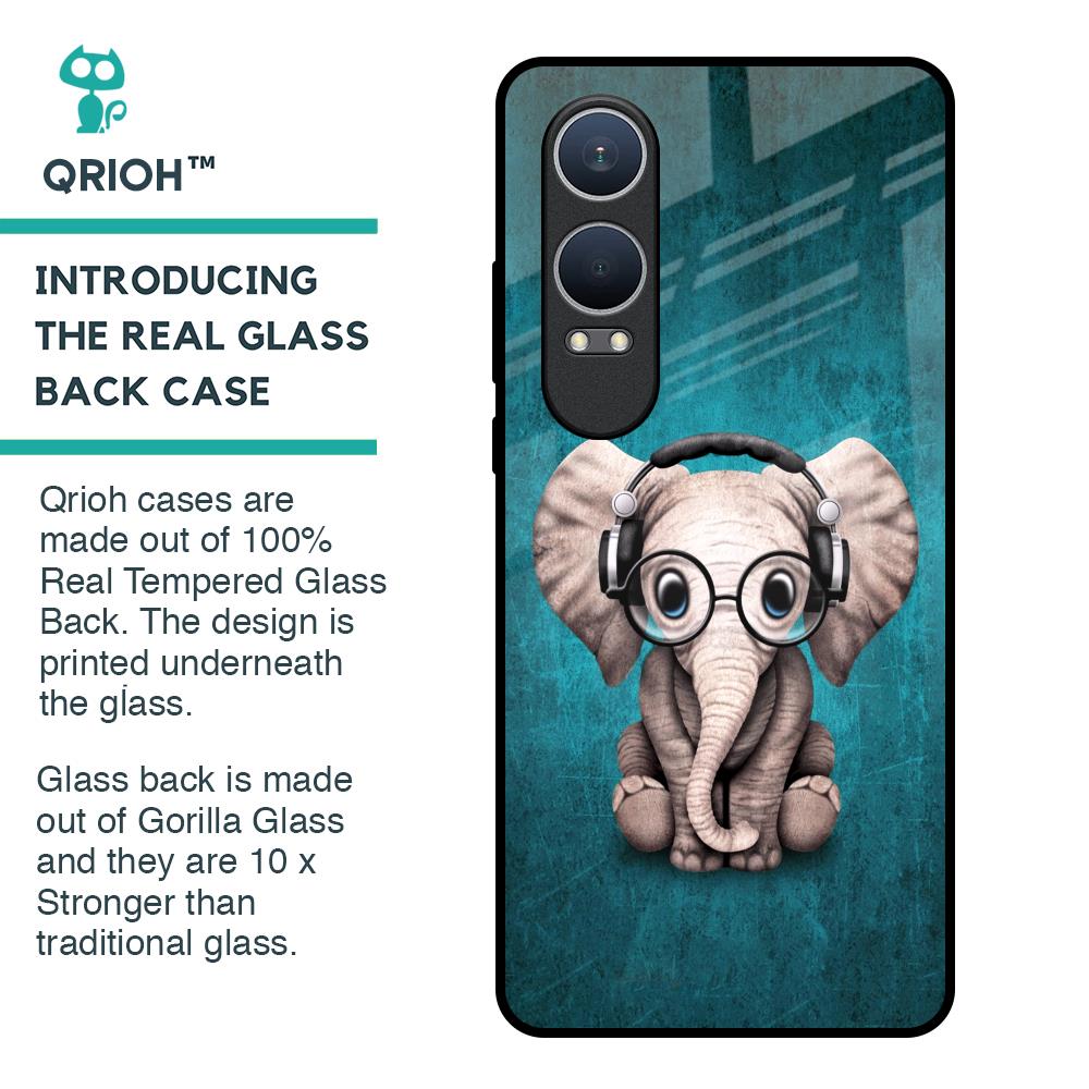 Adorable Baby Elephant Glass Case For OnePlus Nord CE4 Lite 5G
