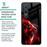 Red Angry Lion Glass Case for OnePlus Nord CE4 Lite 5G