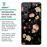 Black Spring Floral Glass Case for OnePlus Nord CE4 Lite 5G