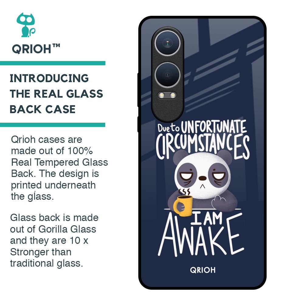 Struggling Panda Glass Case for OnePlus Nord CE4 Lite 5G