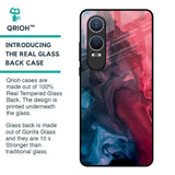 Blue & Red Smoke Glass Case for OnePlus Nord CE4 Lite 5G