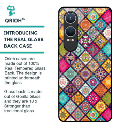 Multicolor Mandala Glass Case for OnePlus Nord CE4 Lite 5G