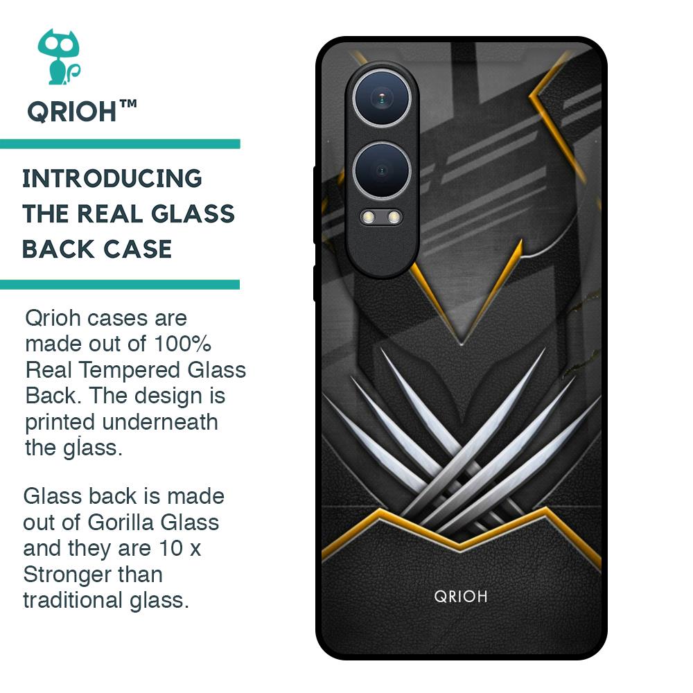 Black Warrior Glass Case for OnePlus Nord CE4 Lite 5G