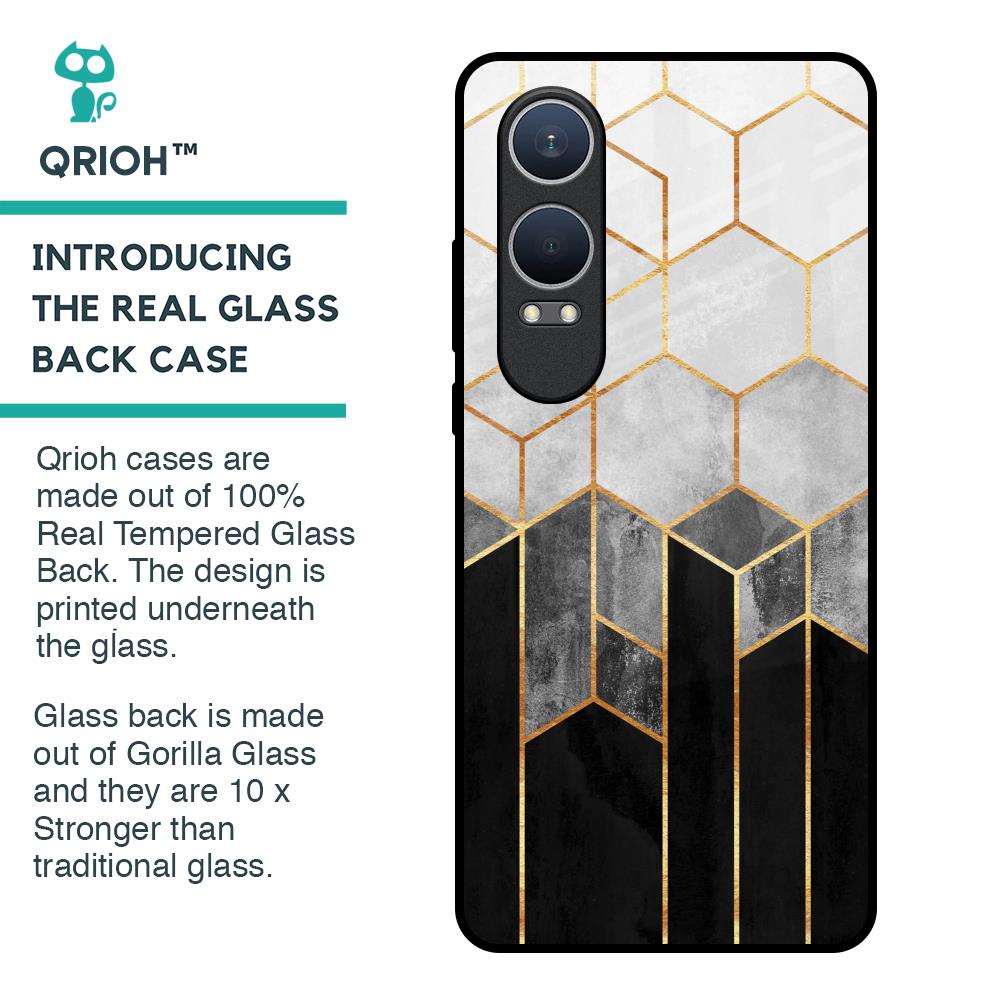 Tricolor Pattern Glass Case for OnePlus Nord CE4 Lite 5G